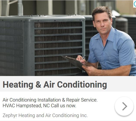 Zephyr Heating and Air Conditioning Inc. - Hampstead, NC