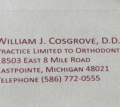 Cosgrove, William J - Eastpointe, MI