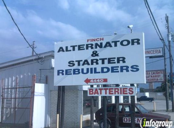 Finch Alternator & Starter Rebuilders - Houston, TX