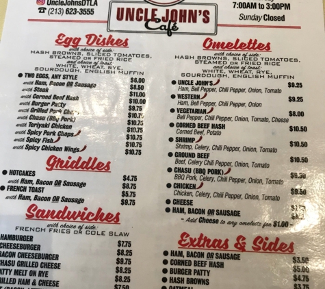 Uncle John's Cafe - Los Angeles, CA