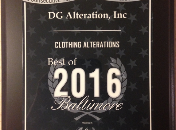 DG Alteration, Inc. - Baltimore, MD