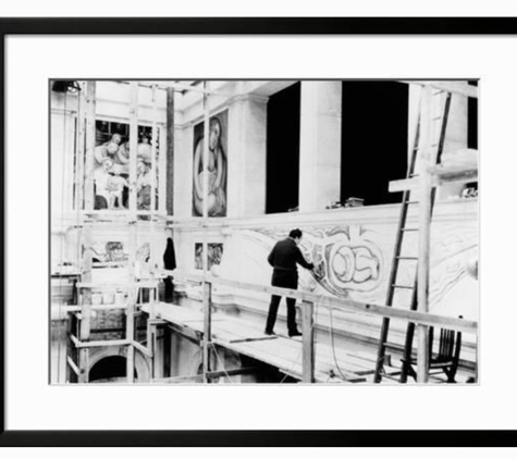 Custom Framing of Bloomfield - Bloomfield Hills, MI. Diego Rivera painting North Industry wall DIA