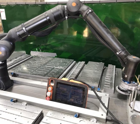 Delahenty Machinery Pty Ltd - Clayfield, QLD. Kassow [KR1410] collaborative robot - sanding / grit changer