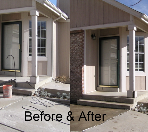 Crackerjack Mud Jacking Inc. Before & After- Mud Jacking/ Concrete Lifting