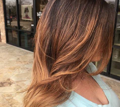 Kimberly at The Blowout - Tyler, TX. Balayage hair color by Kim