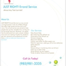 Just Right! Errand Service - Concierge Services