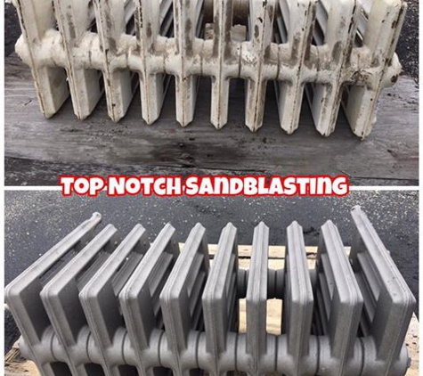 Top Notch Sandblasting - Randallstown, MD. Sandblasting & Painting Radiators -Before & After