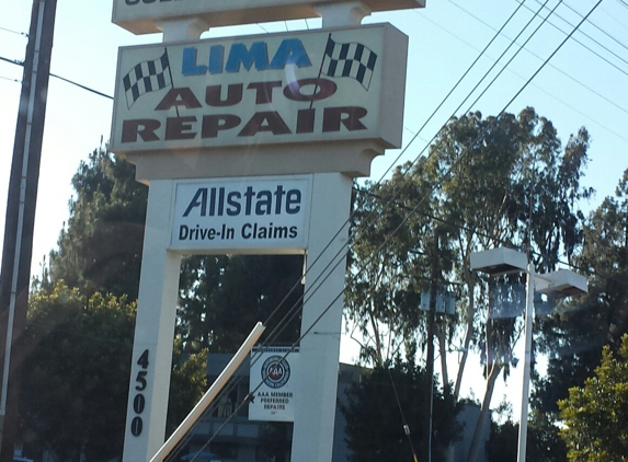 Lima Auto Repair - Rosemead, CA. Business sign