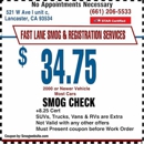 Fast lane Smog & Registration services - Automobile Parts & Supplies