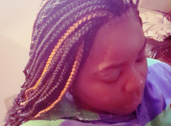 Lovelee Braids - montgomery, AL. Box braids with curls.. it only took her 3 hours