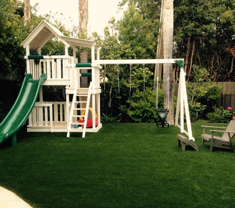 Creative Landscapes Tree Care. Artificial turf playground