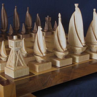 Hand Carved Custom Themed Chess Sets by Jim Arnold - Independence, VA