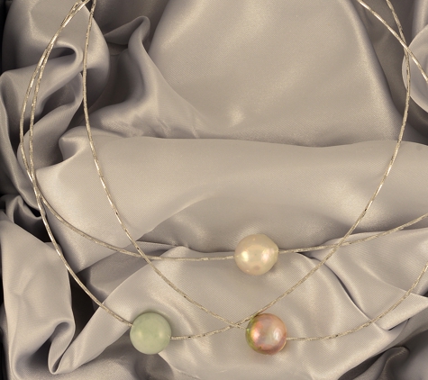 Naughton Braun PEARL Jewelry - Sherrills Ford, NC. South Beach - Pearl Necklace, 2 pearls and 1 jade bauble for 1 low price
