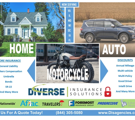 Diverse Insurance Solutions - Waukegan, IL. Home, Auto, Business & More!