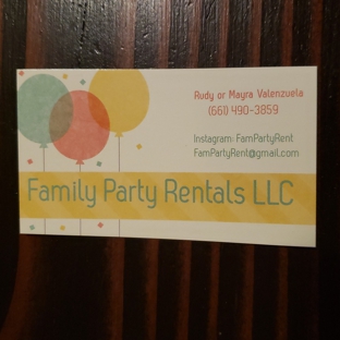 Family party rentals LLC - Bakersfield, CA