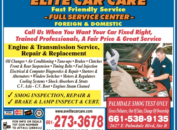 Elite Car Care - Palmdale, CA