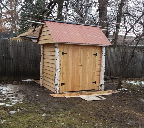 Vic's Home Improvement - Joliet, IL. Custom wood shed