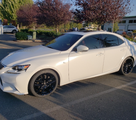 WBL Automotive - Arlington, WA. New tires so I sprayed tire shine after this picture and my wheels are now just as shiny as the rims!!