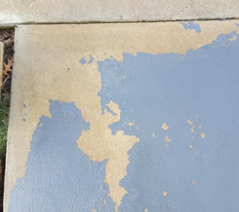 MDB Landscaping Design & Construction - Buninyong, VIC. Paint started peeling off soon after application