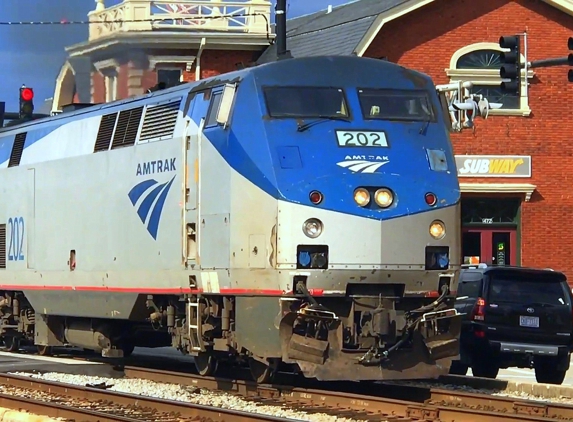 Amtrak - Fayetteville, NC. Amtrak train departing from Fayetteville Station at 12 minutes drive to the east of O2 Dental Group of Fayetteville