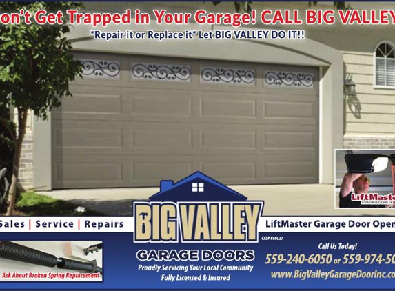 Big Valley Garage Doors - Clovis, CA. ***Service Repair Replace***