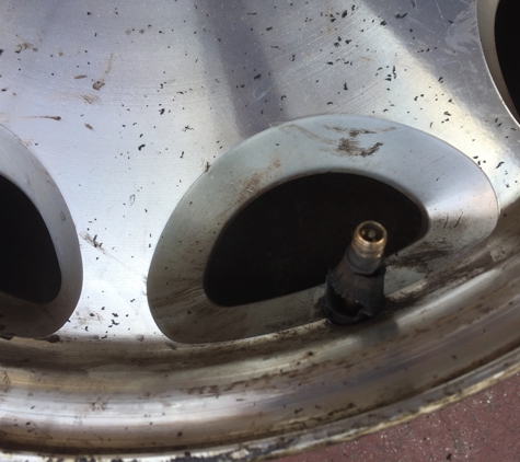 Lucy's Auto Center - Los Angeles, CA. They never changed the valve stem and it broke!