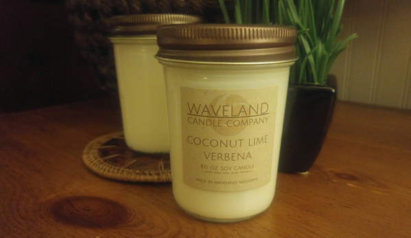 Waveland Candle Company, LLC - Waveland, MS. 8.0 oz Natural Soy Candle, Jelly Jar