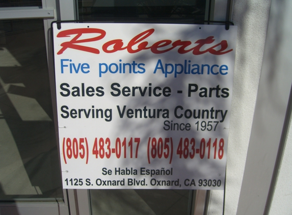 Roberts Five Points Appliance - Oxnard, CA