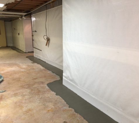 Harris Waterproofing & Construction, Inc. - Lilburn, GA. Basement is ready to finish.