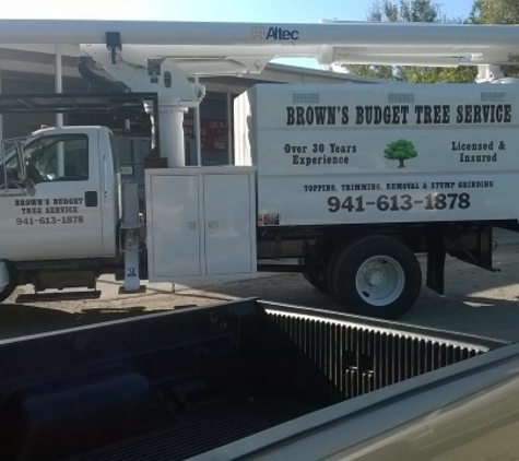 Brown's Budget Tree Service - Port Charlotte, FL. Brown's Budget Tree Service Truck