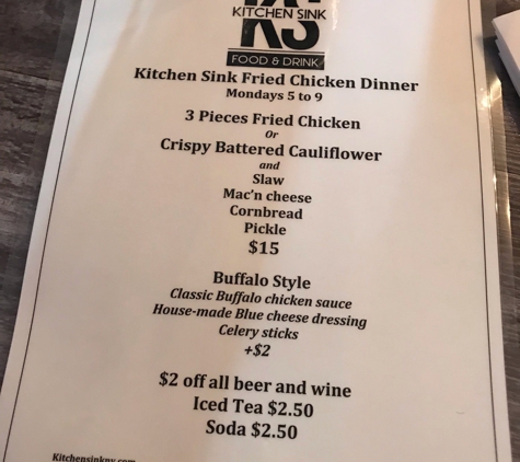 Kitchen Sink - Beacon, NY