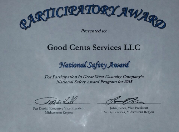 Good Cents Services LLC - Bates City, MO