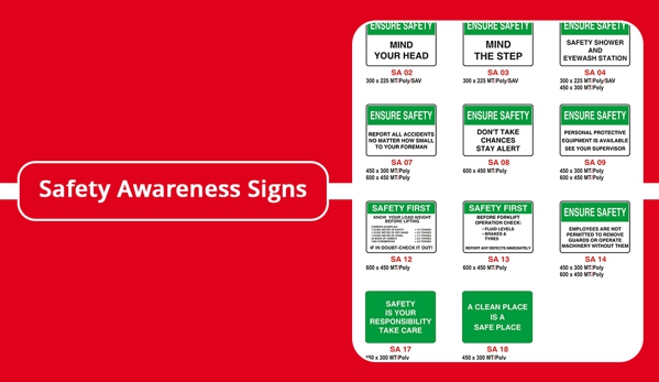 Fire Australia Co. Pty Ltd - Knoxfield, VIC. Safety Awareness Signs