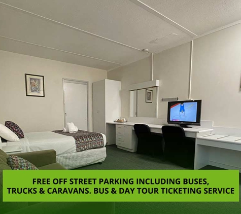 Parkside Inn Motel - Kingsbury, VIC. Free Off Street Parking Including Buses,trucks & Caravans. Bus & Day Tour Ticketing Service