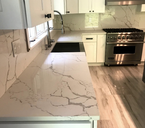 Euro Marble & Stone, LLC - Pequannock, NJ. Calacatta Laza by MSI with full backsplash