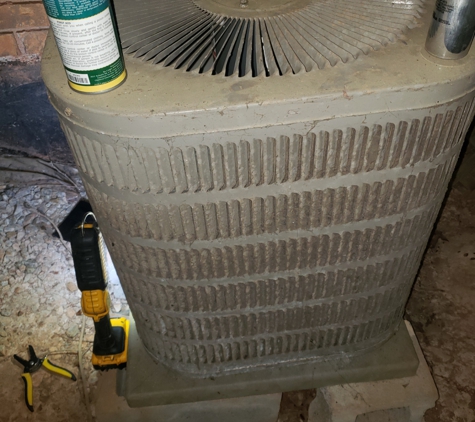 Aaac Service Heating And Air - McDonough, GA. 22 year old air conditioner was abused. It blows the breaker every time it starts. Aaac Service heating and air Keeneland Blvd