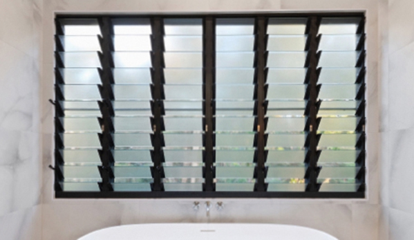 Bradnam's Windows & Doors - Point Cook, VIC. Black Louvre Window