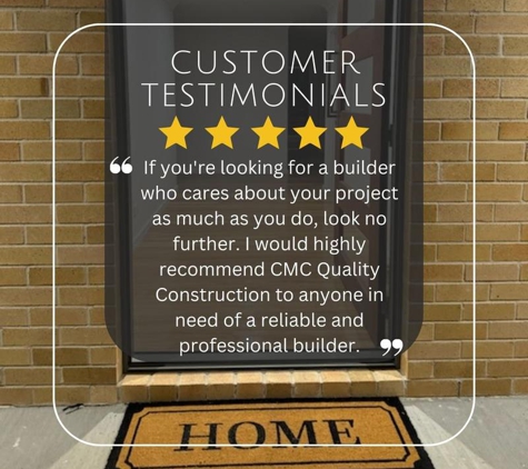 CMC Quality Construction - Killawarra, NSW. "I woudld highly recommed CMC Quality Construction to anyone"
