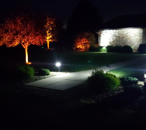 New  Hope Tree Landscape - Slippery Rock, PA. Bluetooth Pathway Lighting that is controlled through an app on your smartphone.