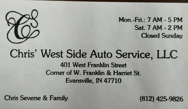 Chris' West Side Auto Service LLC - Evansville, IN