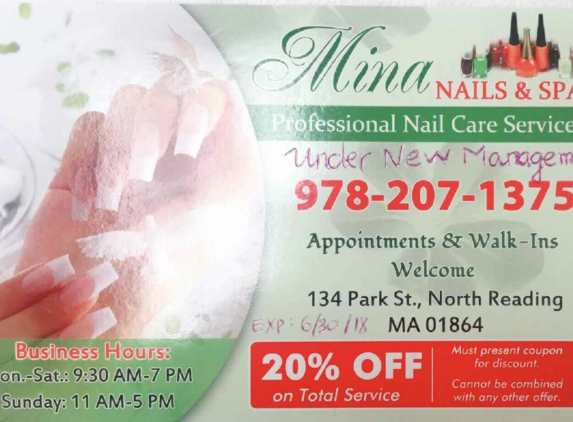 Mina Nails & Spa - North Reading, MA