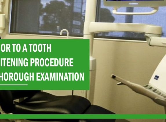 Arkaba Dental - Fullarton, SA. Prior to a tooth whitening procedure a thorough examination.