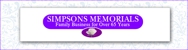 Simpsons Memorials - Monumental Masons