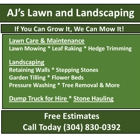 Ajs Lawn and Landscaping