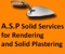 A.S.P Solid Services for Rendering and Solid Plastering Logo