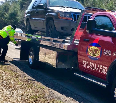 JALIM'S TOWING LLC - Bushkill, PA. Local and long distance towing