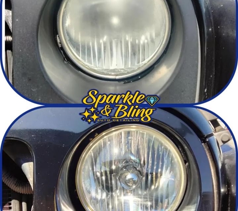 Sparkle & Bling Auto Detail - Lancaster, CA. Headlight restoration