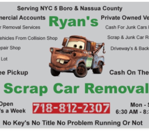 Ryan's Scrap Car Removal. RYAN'S SCRAP CAR AT YOUR SERVICE