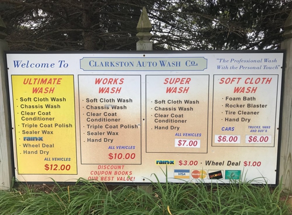 Clarkston Auto Wash Co - Clarkston, MI. Clarkston Auto Wash - fair prices, great service