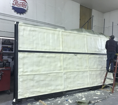 Ardesco energylock spray foam insulation - Potlatch, ID. EnergyLock sprayfoam custom shop doors